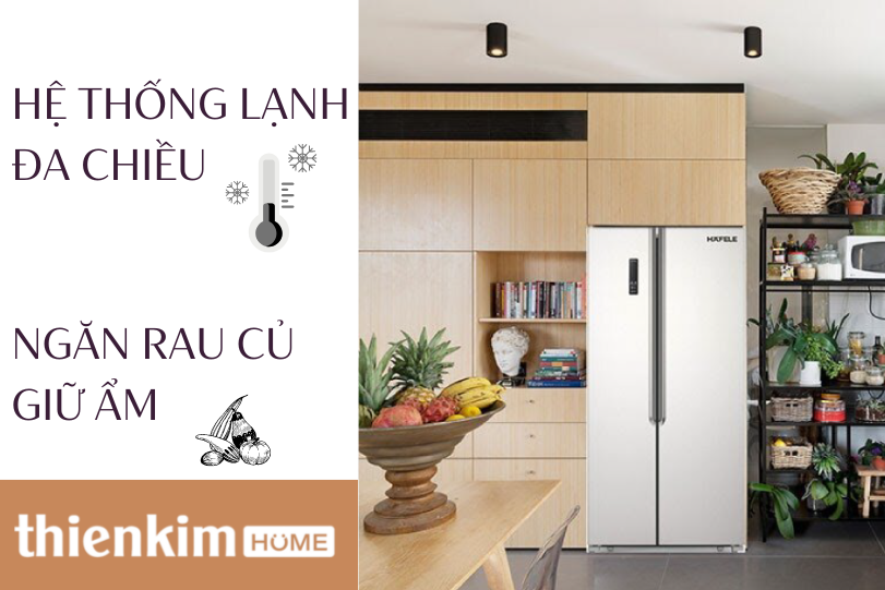 Tủ lạnh Hafele HF-SBSID 534.14.020 hệ thống làm lạnh đa chiều